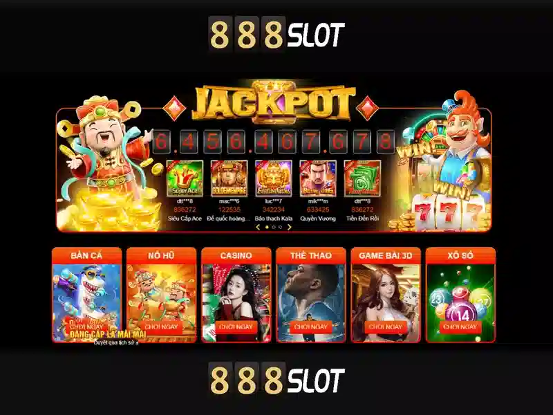 888Slot - Nền tảng casino trực tuyến hàng đầu cho trò chơi và giải trí